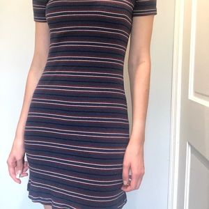 UO stripped bodycon dress